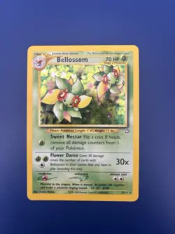 Pokemon Bellossom Holo Rare Neo Genesis Stage 2 70 HP Card 3/111 English 2000 Nm - Image 1