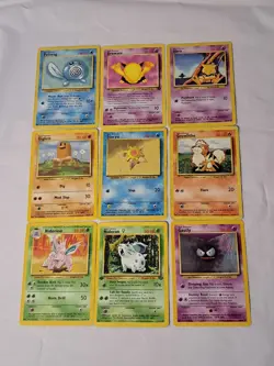 Vintage Pokemon TCG 9 Card Lot 1995, 96, 98 - Image 1