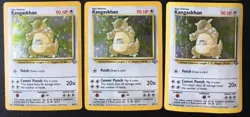 3 holo Kangaskhan 5/64 Jungle Set rare Pokemon cards HP (#2) - Image 1