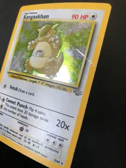 3 holo Kangaskhan 5/64 Jungle Set rare Pokemon cards HP (#2) - Image 3