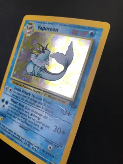 6 holo Vaporeon 12/64 Jungle Set rare Pokemon cards HP - Image 3
