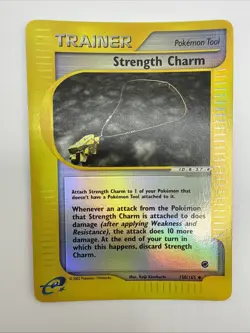 Strength Charm 150/165 Expedition Base Set Reverse Holo E-Reader Pokemon Card - Image 3