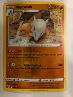 Marowak 070/163 - Battle Styles Reverse Pokemon Holo Foil Nice! - Image 1