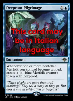 MTG DEEPROOT PILGRIMAGE EXC - PELLEGRINAGGIO DI FONDALINFA 52 - LCI PP - Image 1