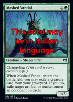 MTG MASKED VANDAL EXC - VANDALO MASCHERATO - KHM - MAGIC - Image 1