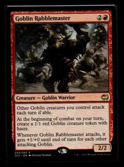 MRM ENGLISH MaCtre plCbCien gobelin - Goblin Rabblemaster MTG Magic D&D - Image 1