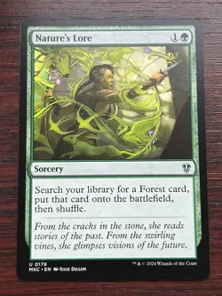 1x NATURE'S LORE - COmmander - MTG - Magic the Gathering - Image 1