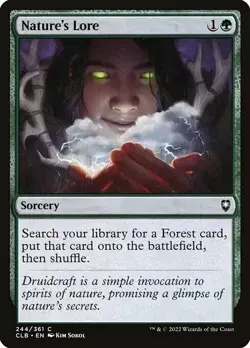 1x NATURE'S LORE - COmmander - MTG - Magic the Gathering - Image 2