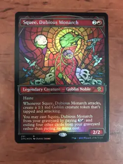 Squee Dubious Monarch Showcase Foil MTG Magic the Gathering Card NM Mint DMU - Image 1