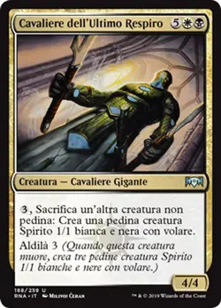 MTG 4x KNIGHT OF THE LAST BREATH EXC - CAVALIERE DELL'ULTIMO RESPIRO - RNA - Image 1