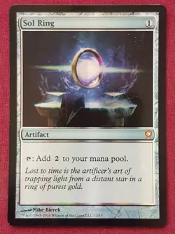 Magic The Gathering FROM THE VAULT RELICS FOIL SOL RING artifact card MTG FTV - Image 1
