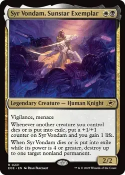 Syr Vondam, Sunstar Exemplar (EOE) Edge of Eternities - NM - Image 1