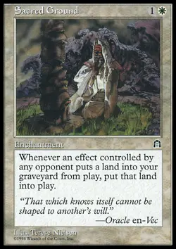 MTG SACRED GROUND EXC - TERRENO CONSACRATO - STR - MAGIC - Image 1