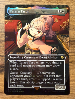 Magic MTG Final Fantasy Tataru Taru Chocobo Track #466 *FOIL* Borderless - Image 1