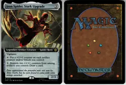 IRON SPIDER, STARK UPGRADE (EXTENDED ART) 279 MARVEL'S SPIDER-MAN RARE 2025 LP - Image 1