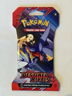 Pokemon Scarlet & Violet Destined Rivals Sleeved Booster Pack - Cynthia Garchomp - Image 1