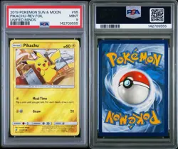 PSA 10 Pikachu 2019 Pokemon Sun & Moon Unified Minds Reverse Holo #55/236 - Image 3