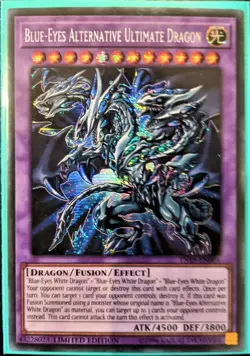 YuGiOh Blue-Eyes Alternative Ultimate Dragon Secret Rare TN19-EN001 NM - Image 1
