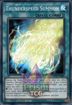 1st ed Thunderspeed Summon super rare KICO-EN006 Yugioh - Image 1