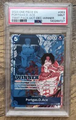 2024 One Piece Portgas.D.Ace (Winner Pack 2024 Oct.-Dec.) OP07-053 PSA 9 - Image 1