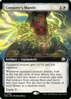 MTG Conjurer's Mantle Extended Art ** March of the Machine Commander ** English - Image 1