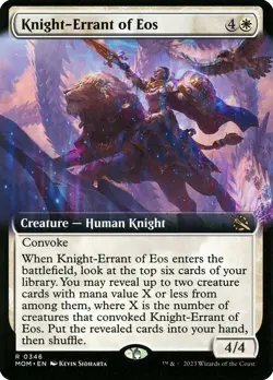 MTG Knight-Errant of Eos Extended Art ** March of the Machine ** English - Image 1