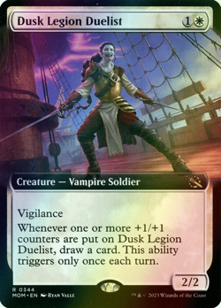 MTG Dusk Legion Duelist Extended Art Foil ** March of the Machine ** English - Image 1