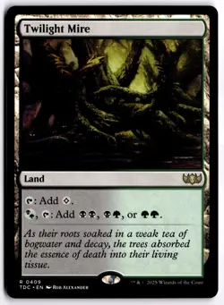 Twilight Mire NM TDC Commander: Tarkir: Dragonstorm MTG - Image 1