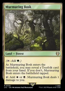 MTG - 4 x Murmuring Bosk - Playset of 4 - Lord of the Rings Commander - Image 2