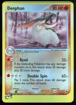 Pokemon 2003 Ex Ruby & Sapphire - Donphan - Reverse Holo - 17 - Image 1
