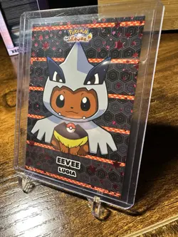 Pokemon Let’s Go Eevee Card Database Eevee Poncho Lugia Red Cracked Ice Holo - Image 2