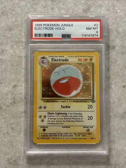 1999 Pokemon Jungle Electrode Holo #2 PSA 8 - Image 1