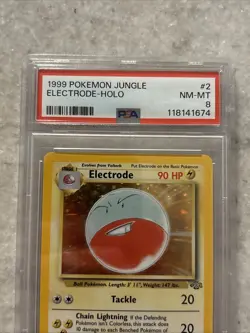 1999 Pokemon Jungle Electrode Holo #2 PSA 8 - Image 2