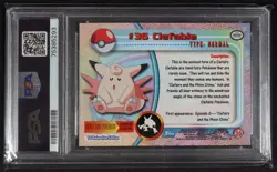 1999 Topps - Pokemon TV Clefable #36 - RAINBOW FOIL PSA 9 - Image 2