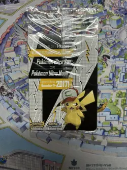 Sealed NM-Mint Ash's Pikachu - SM108 - Promo - SM Black Star Promo Pokemon - Image 2
