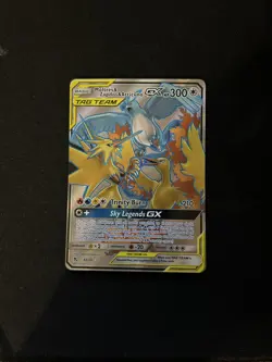 Pokemon Moltres & Zapdos & Articuno GX Full Art TAG TEAM Holo - Image 1