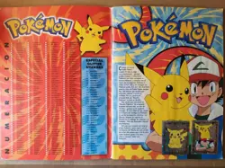 ALBUM COMPLETO CROMO / STICKER POKEMON SERIE 1 MERLIN 1999 CON POSTER CROMOS VER - Image 2