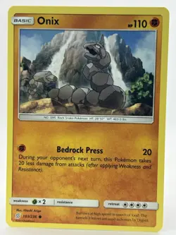 Pokemon - Onix #103/236 - SM Unified Minds 2019 - Common Regular - NM - Image 1