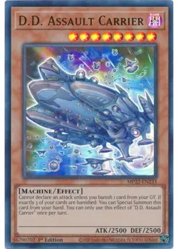 Yugioh - D.D. Assault Carrier (Ultra Rare) (1st Edition) - MP22-EN233 P - Image 1