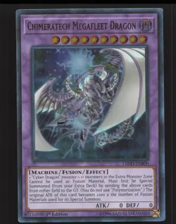 Chimeratech Megafleet Dragon LEDD-ENB00 Yugioh Legendary Dragon Decks MP - Image 1