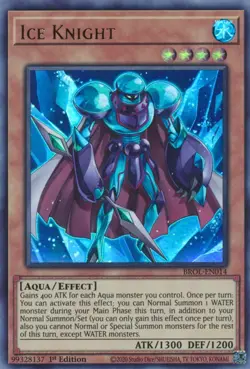 Yugioh - Ice Knight (Ultra Rare) (1st Edition) - BROL-EN014 P - Image 1