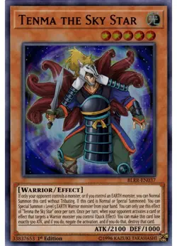 Yugioh - Tenma the Sky Star (Ultra Rare) (1st Edition) - BLRR-EN037 P - Image 1