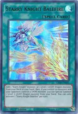 Yugioh - Starry Knight Balefire (Ultra Rare) (1st Edition) - GFTP-EN031 P - Image 1
