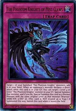 Yugioh The Phantom Knights of Mist Claws (Ultra Rare) (1st Edition) LEHD-ENC30 P - Image 1