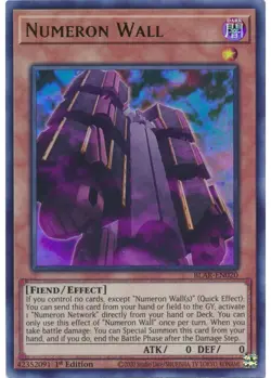 Yugioh - Numeron Wall (Ultra Rare) (1st Edition) - BLAR-EN020 P - Image 1