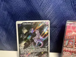 Pokemon Mew EX 053 and Mewtwo SVP Full Art Holo Promo Cards - Image 2