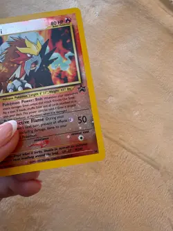 Entei #34 Black Star Promo Reverse Holo MP WOTC Pokemon Movie Promo Card NM - Image 4