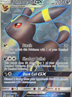 Pokemon Card TCG Umbreon GX Full Art 142/149 Sun & Moon Full Art 2017 Holo PSA 8 - Image 5