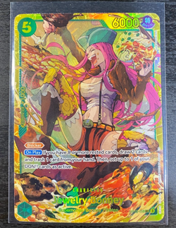 One Piece Card Game OP12-118 Jewelry Bonney SEC NM Alt Art Foil ENGLISH - Image 1