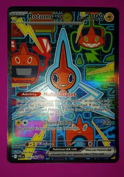 Pokemon Phantasmal Flames Rotom EX Holo Full Art Card 126/094, FRESH, NEAR MINT - Image 1